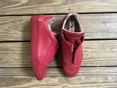 Pre-owned Maison Margiela Future Low Top Gat Designer Sneaker Gat In Red