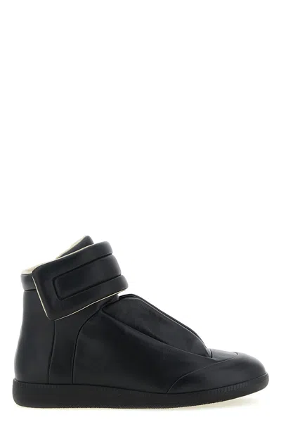 Maison Margiela Future Low Sneakers Ankle Length Rubber Sole In Black