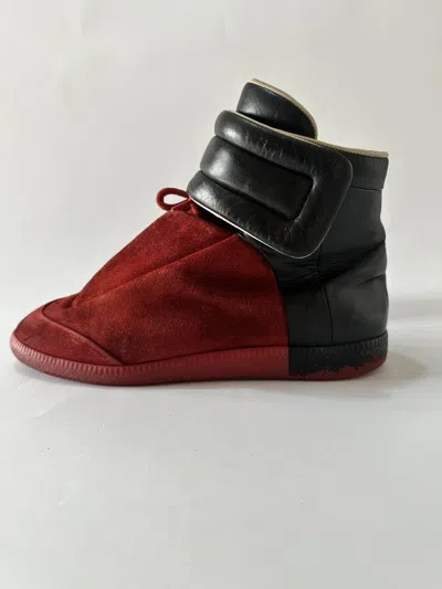 Pre-owned Maison Margiela Future Two Tone Sneakers Size 41 Eu In Red