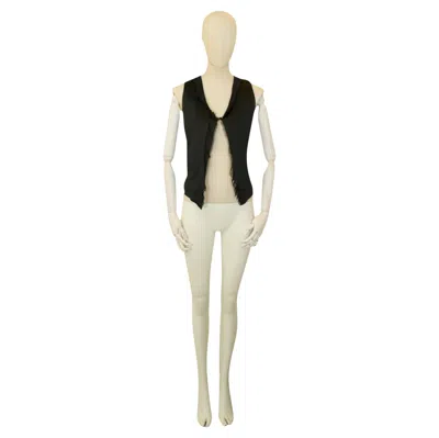Pre-owned Maison Margiela F/w 2001 Artisanal Trompe L'oeil Vest In Sand