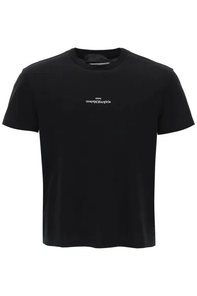 Pre-owned Maison Margiela Fw22 Reversed Logo T-shirt In Black