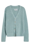 Maison Margiela Gardening Hemp Cardigan In Light Blue