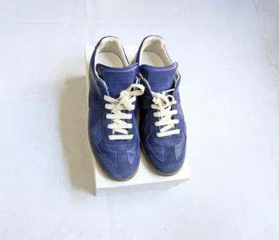 Pre-owned Maison Margiela Gat Replica Blue 8 41 Gum Low Tops Shoes
