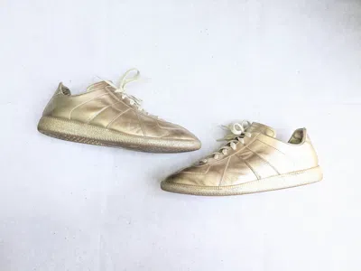 Pre-owned Maison Margiela Gat Replica Gold 11 44 Low Tops Shoes
