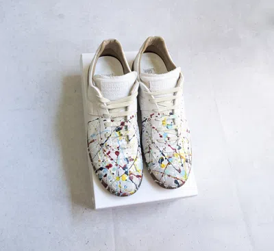 Pre-owned Maison Margiela Gat Replica Paint Splatter 11.5 44.5 Shoes In Multi