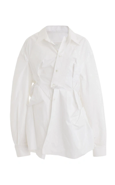 MAISON MARGIELA GATHERED COTTON SHIRT