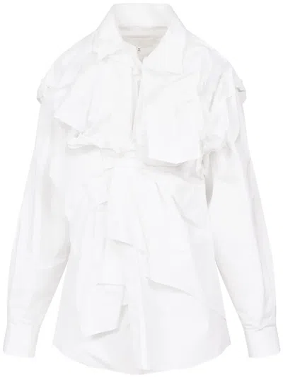 MAISON MARGIELA GATHERED POPLIN SHIRT