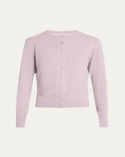 Maison Margiela Gauge 12 Lightweight Cardigan In Lilac