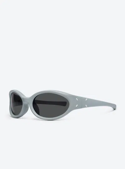 Pre-owned Maison Margiela Gentle Monster X  Mm104 Leather Blue, 100% South Korea Authentic In Black