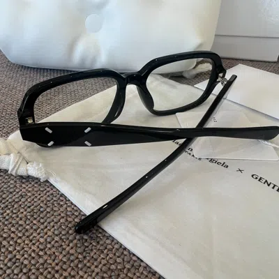 Pre-owned Maison Margiela Gentle Monster X  Mm114 Black Clear Mm114-01 Authentic Code