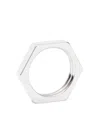 Maison Margiela Bolt And Nut Ring In Silver