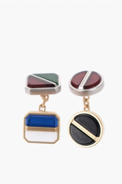 Maison Margiela Geometric Twins With Contrasting Resin Detail