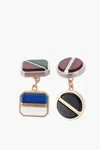 Maison Margiela Geometric Twins With Contrasting Resin Detail In Multi