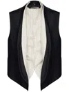 Maison Margiela Men's Striped Panel Waistcoat