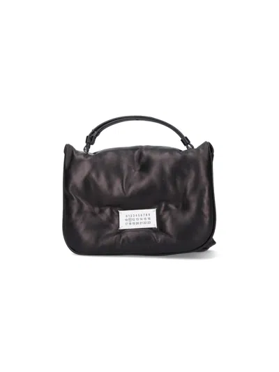 Maison Margiela 'glam Flap' Small Crossbody Bag In Black  