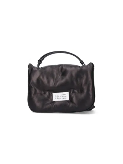 Maison Margiela Glam Flap Small Crossbody Bag In Black