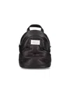 Maison Margiela Quilted Leather Mini Backpack With Front Pocket In Black