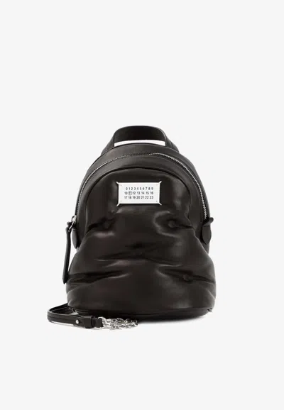 Maison Margiela Glam Slam Backpack In Quilted Nappa Leather In Black