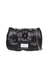 MAISON MARGIELA MAISON MARGIELA 'GLAM SLAM' BLACK NAPPA LEATHER BAG