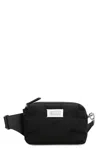 Maison Margiela Glam Slam Canvas Belt Bag With Logo In Black