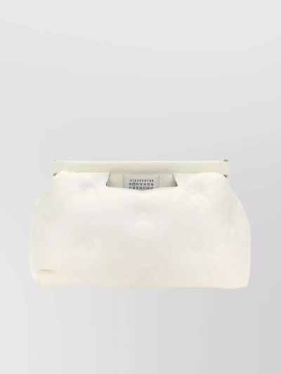 Maison Margiela Medium Cloud Shape Leather Crossbody Bag In White