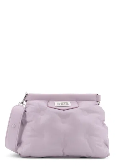 Maison Margiela Glam Slam Classique Quilted Leather Crossbody Bag In Purple