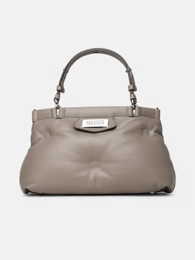 Maison Margiela 'glam Slam' Dove Grey Leather Bag