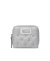 Maison Margiela Glam Slam Embroidered Wallet In Gray