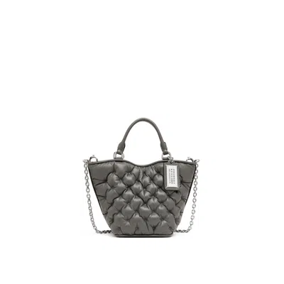 Maison Margiela Glam Slam Embroidery Tote Mini Unisex Pebble Grey