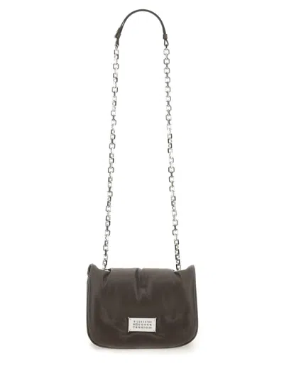 Maison Margiela Glam Slam Flap Bag Small In Brown