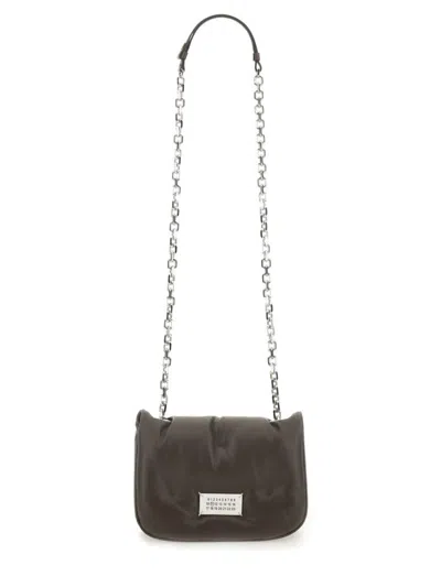 Maison Margiela Glam Slam Flap Bag Small In Brown