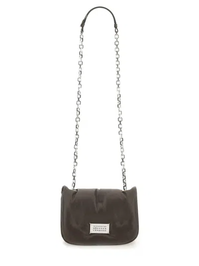 Maison Margiela Glam Slam Flap Bag Small In Brown