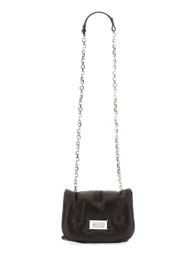 Maison Margiela Glam Slam Flap Bag Small Unisex In Black