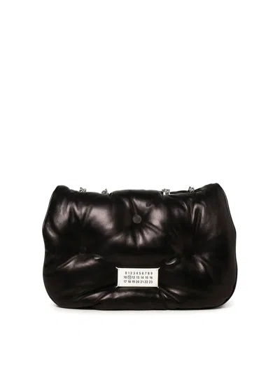 Maison Margiela Glam Slam Flap Medium Bag In Negro