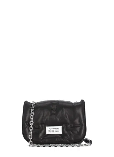 Maison Margiela Glam Slam Flap Small Bag In Black