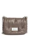 Maison Margiela Small Glam Slam Flap Cross Body Bag In Brown