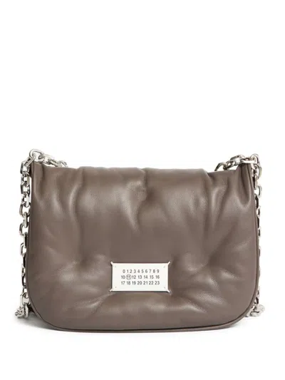 Maison Margiela Small Glam Slam Flap Cross Body Bag In Brown