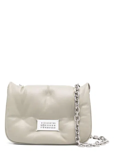 Maison Margiela Glam Slam Flap Small In Grey
