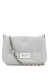 Maison Margiela Ice Nappa Leather Small Glam Slam Flap Crossbody Bag In White