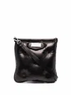 Maison Margiela Glam Slam Mini Flat Pocket Shoulder Bag In Black