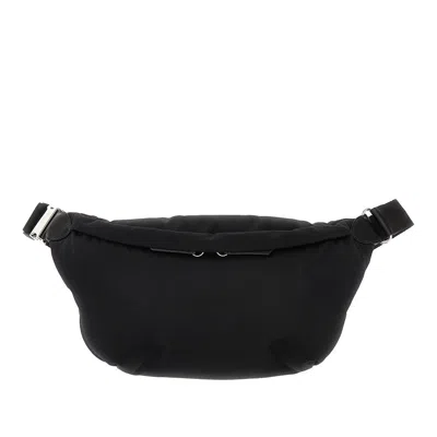 Maison Margiela 'glam Slam' Gabardine Belt Bag In Black