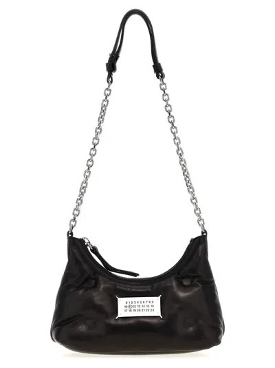 Maison Margiela 'glam Slam Hobo Micro' Shoulder Bag In Black