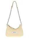 Maison Margiela Micro Hobo Shoulder Bag With Chain Strap In White
