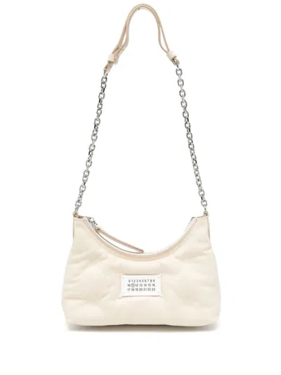 Maison Margiela Glam Slam Hobo Micro Shoulder Bag In White