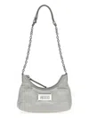Maison Margiela Women Ice Nappa Leather Micro Glam Slam Hobo Shoulder Bag