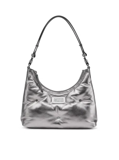 Maison Margiela Glam Slam Hobo Small In Silver