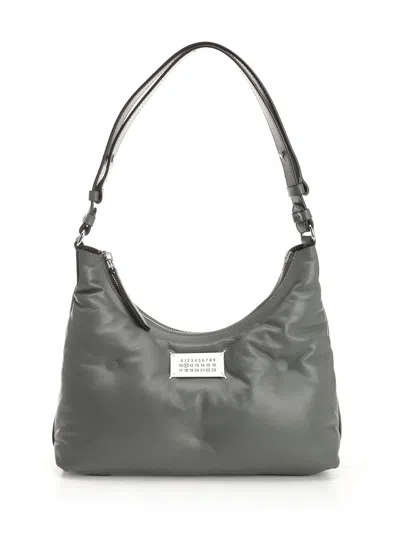 Maison Margiela Glam Slam Hobo Small Handbags Beige In Sand