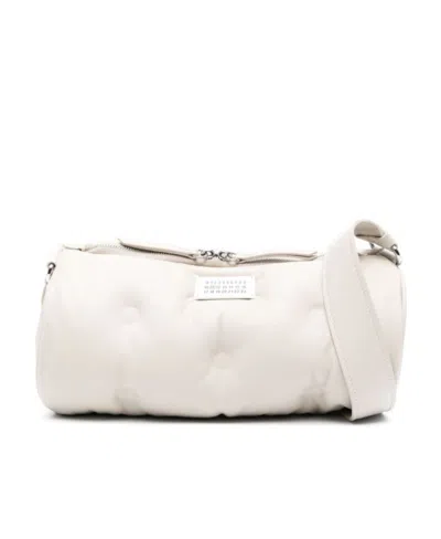 Maison Margiela Glam Slam Leather Bag In Gray