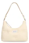 Maison Margiela Glam Slam Leather Hobo-bag In Neutral