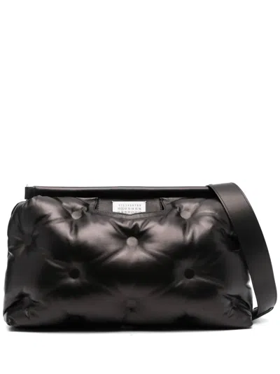 Maison Margiela Glam Slam Leather Tote Bag In Black
